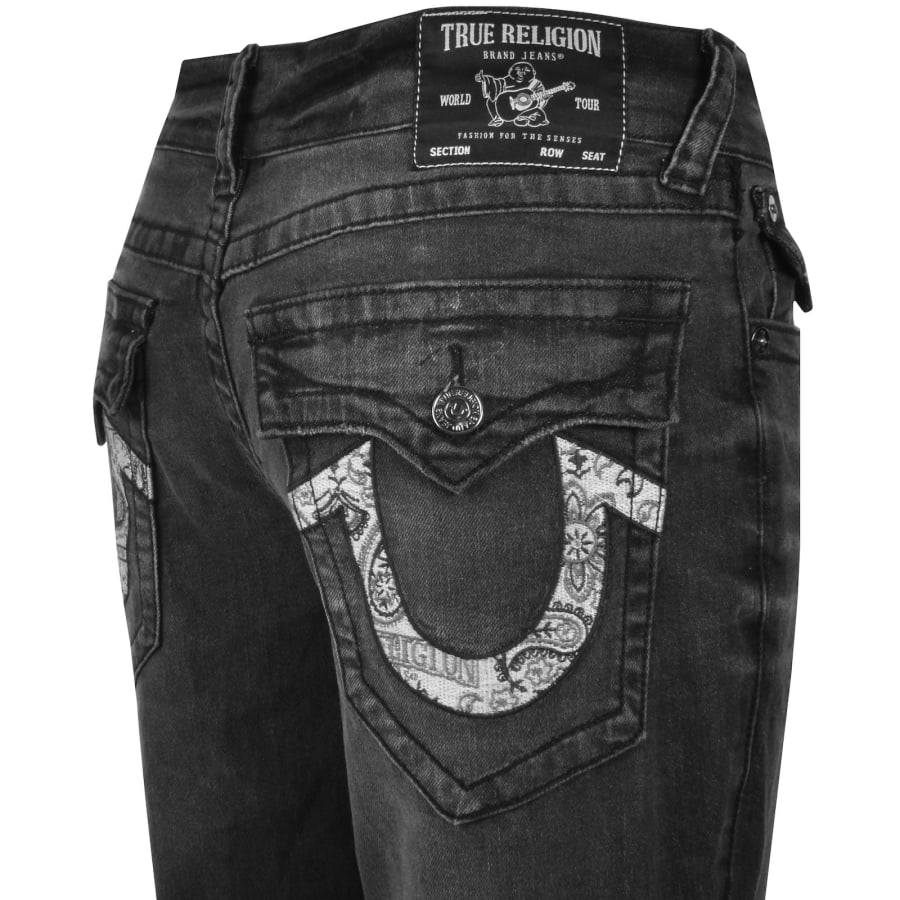 Image number 4 for True Religion Ricky Relaxed Straight Jeans Grey