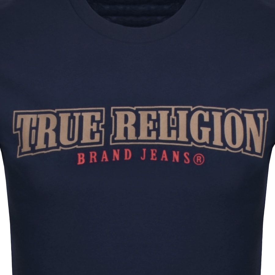 Image number 4 for True Religion Flock Buddha T Shirt Blue