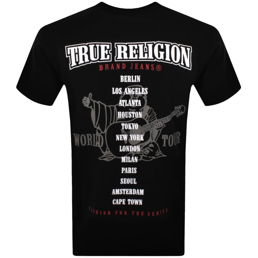 Image number 5 for True Religion Flock Buddha T Shirt Black