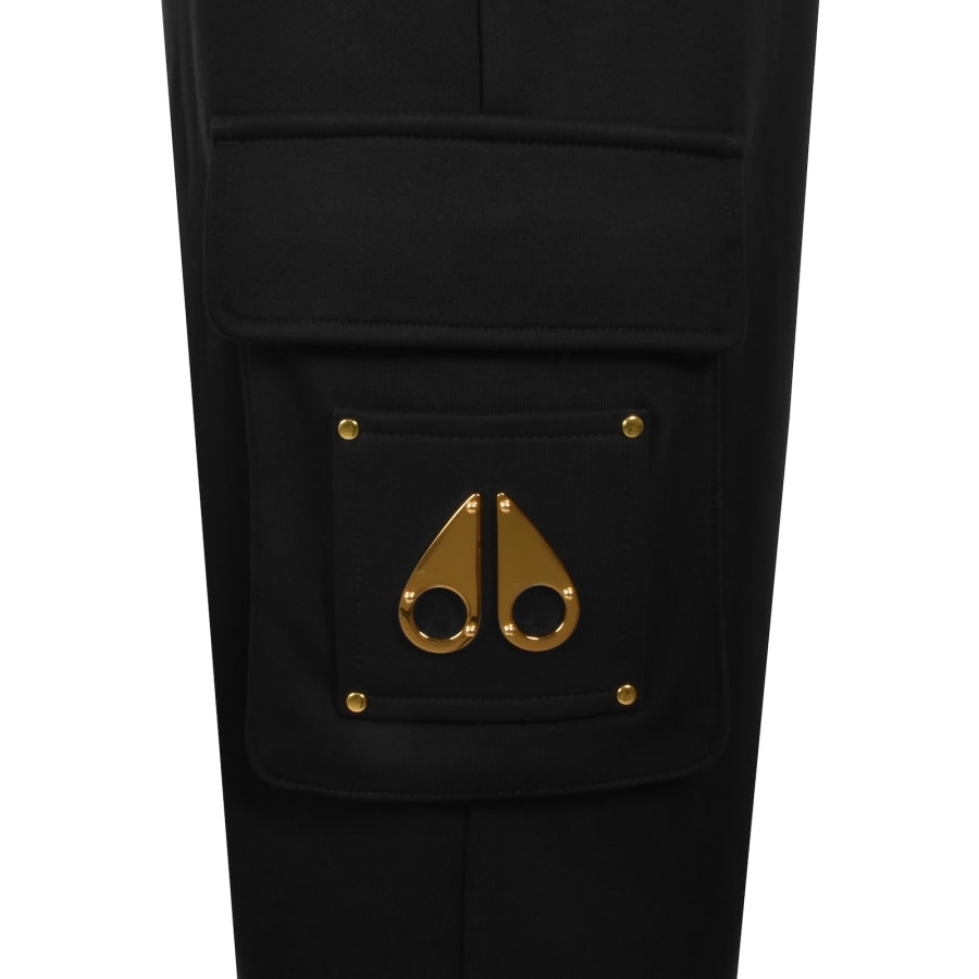 Image number 4 for Moose Knuckles Clement Cargo Joggers Black