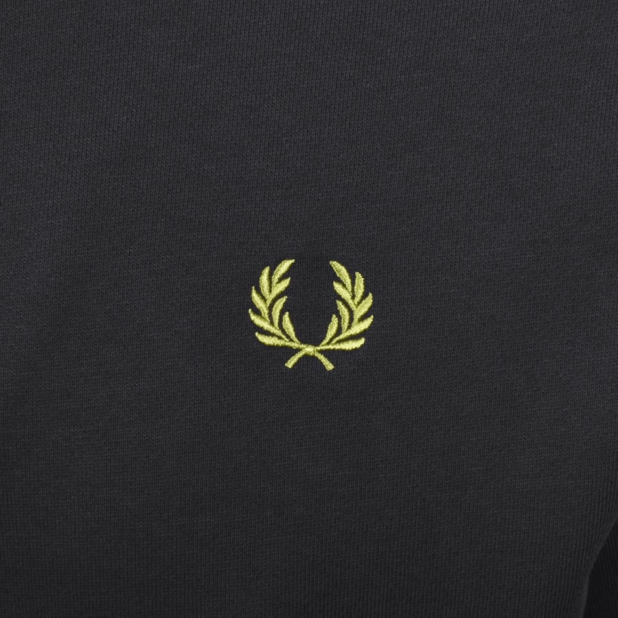 Image number 3 for Fred Perry Half Zip Sweatshirt Grey
