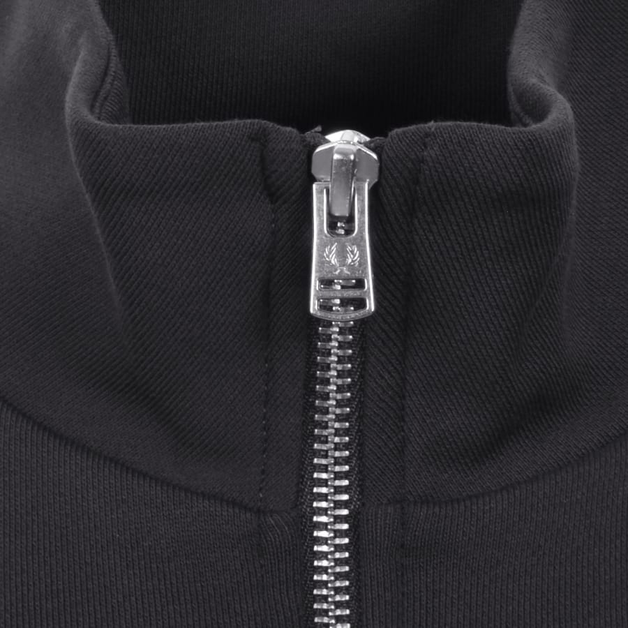 Image number 4 for Fred Perry Half Zip Sweatshirt Grey