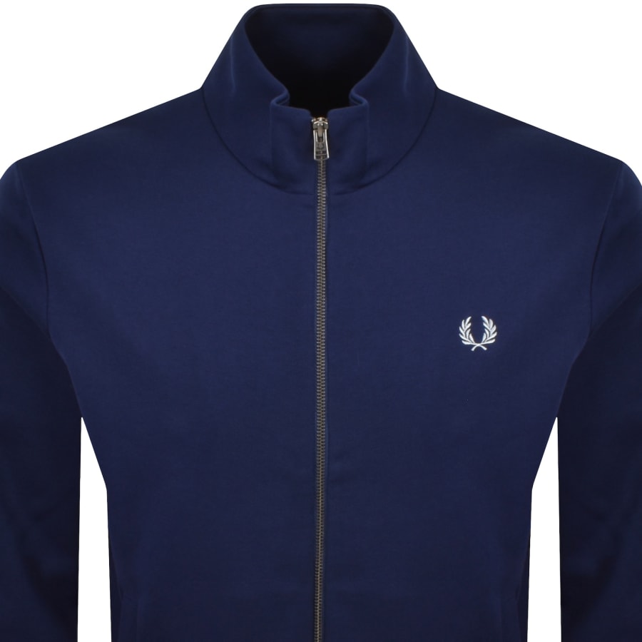 Image number 2 for Fred Perry Zip Through Sweatshirt Navy