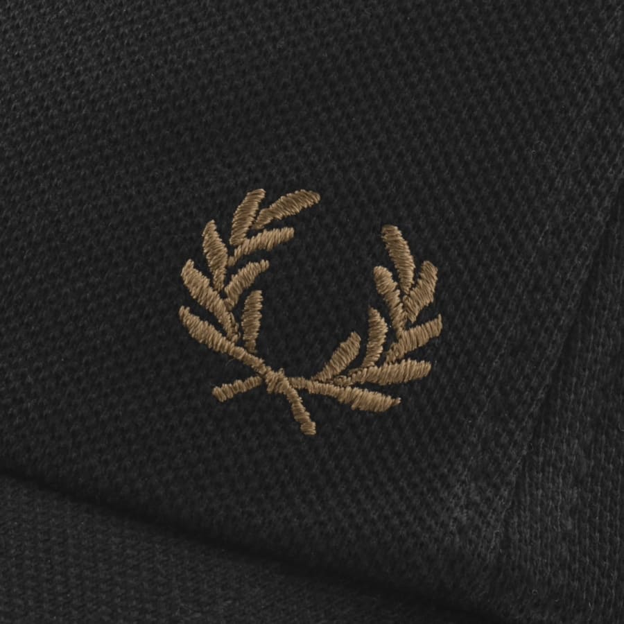 Image number 4 for Fred Perry Pique Classic Cap Black