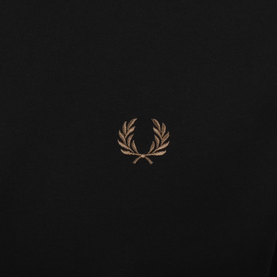 Image number 3 for Fred Perry Half Zip Sweatshirt Black