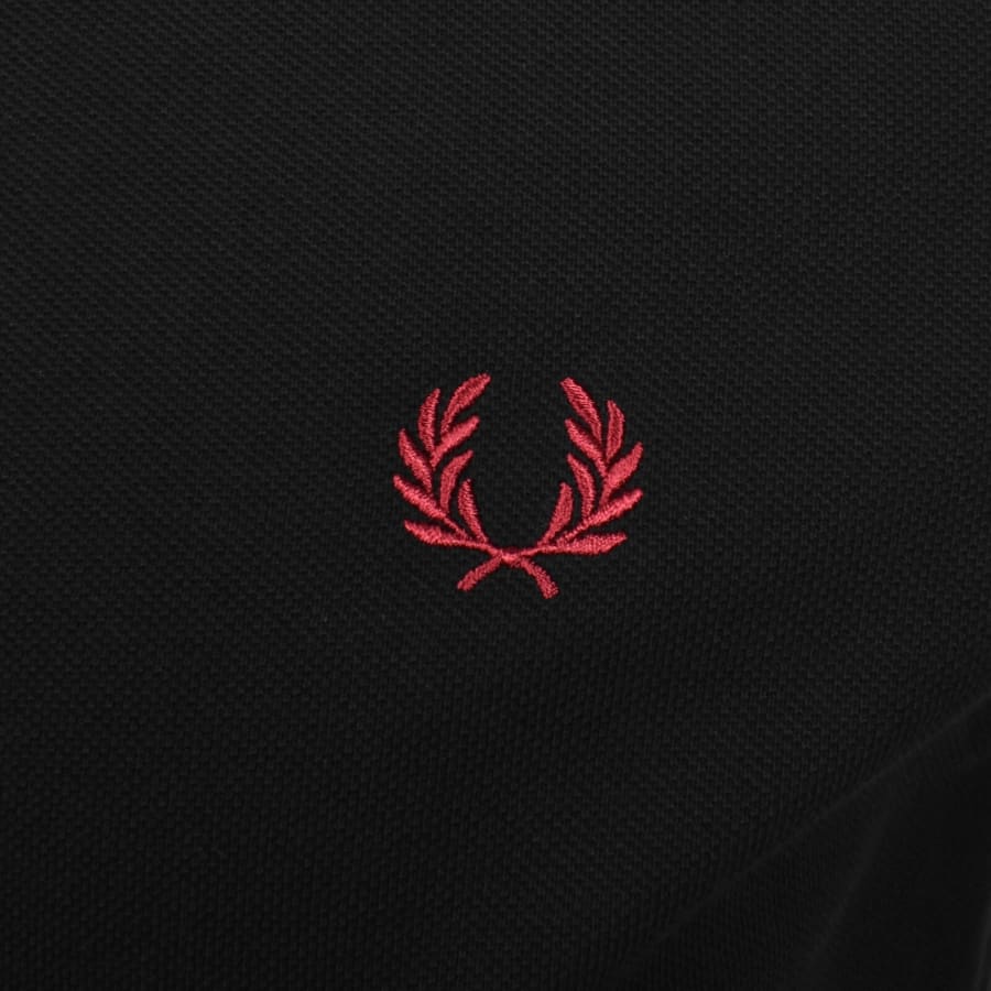 Image number 3 for Fred Perry Twin Tipped Polo Black