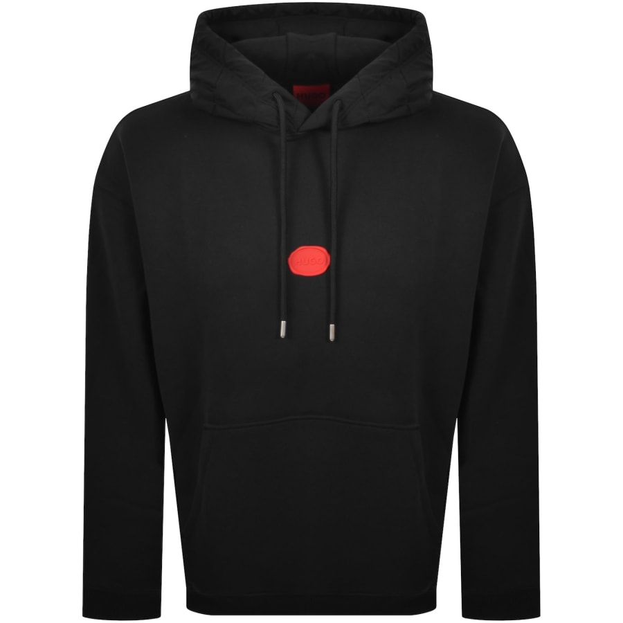Image number 1 for HUGO Dilvano Hoodie Black