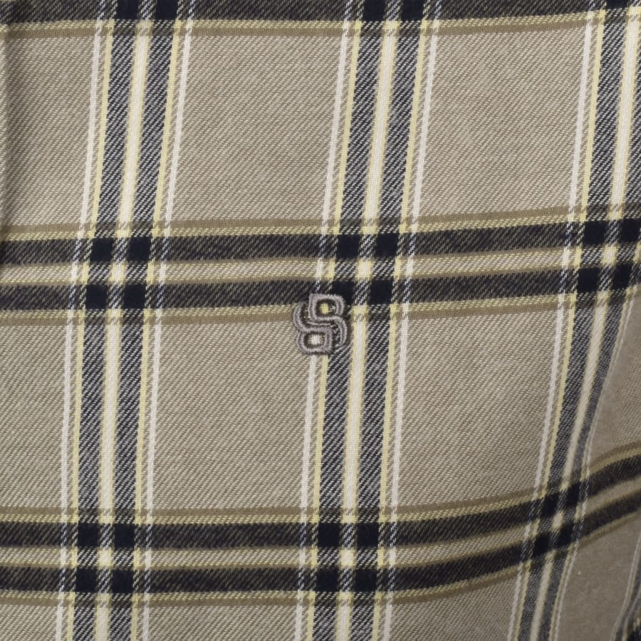 Image number 3 for BOSS Liam Check Shirt Brown