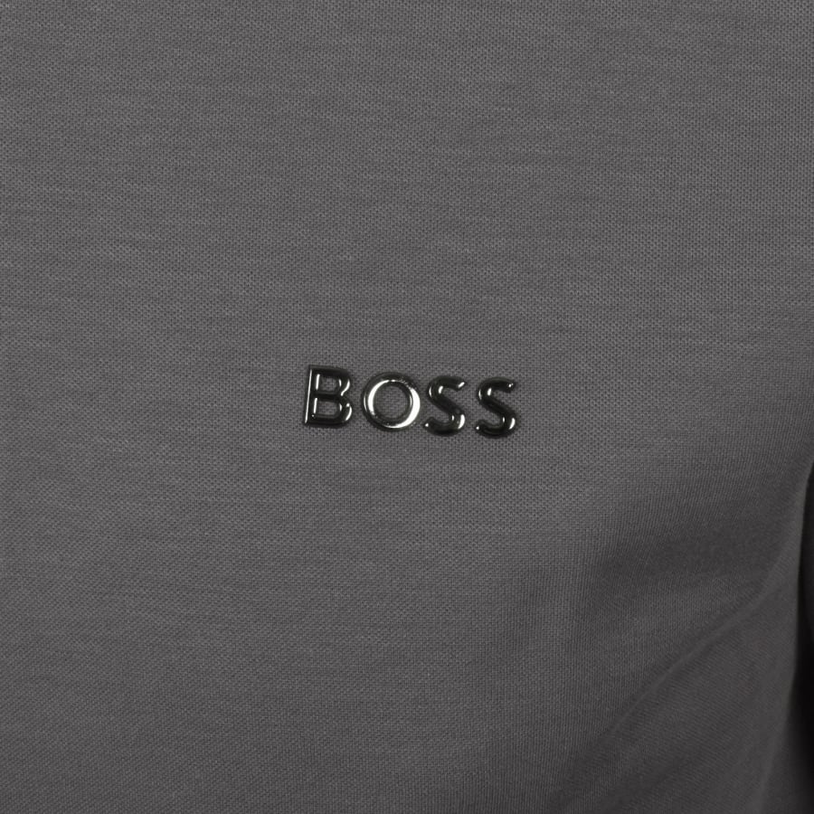 Image number 3 for BOSS Lounge Quarter Zip Sweatshirt Grey