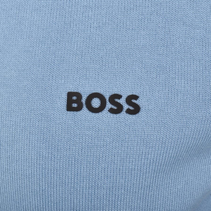 Image number 3 for BOSS Ever X Crew Neck Jumper Blue
