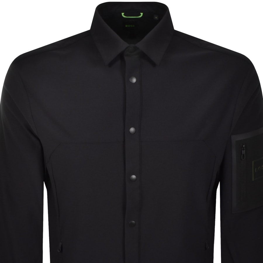 Image number 3 for BOSS Tour Waffle Overshirt Black