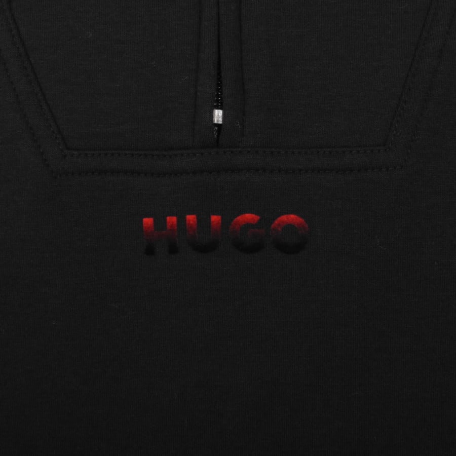 Image number 3 for HUGO Atlas Half Zip Sweatshirt Black