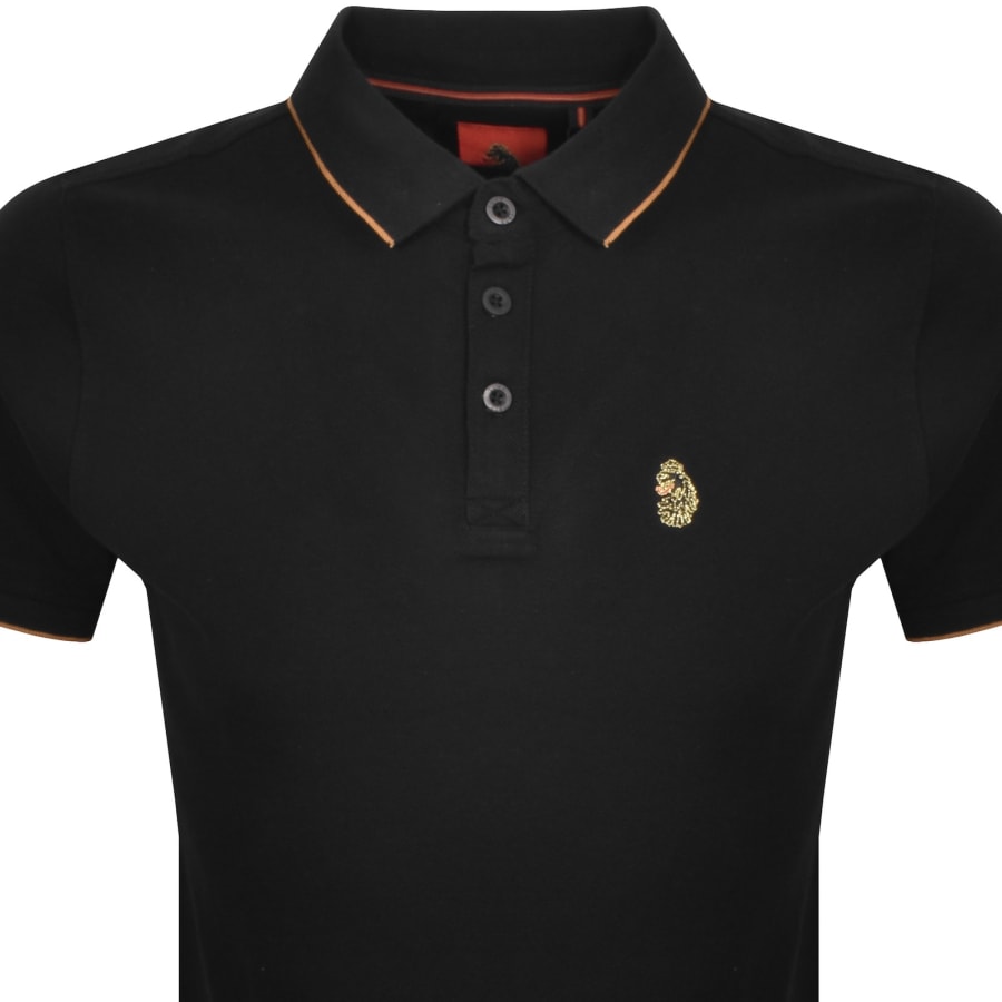 Image number 2 for Luke 1977 Ricky Gold Polo T Shirt Black