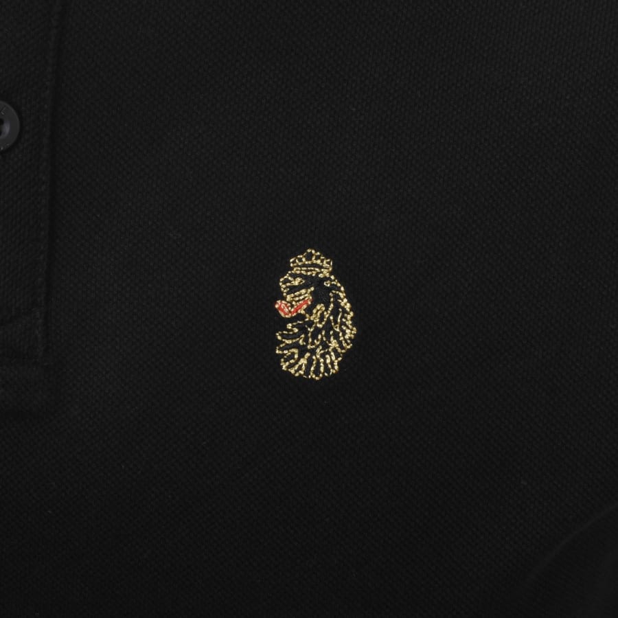 Image number 3 for Luke 1977 Ricky Gold Polo T Shirt Black