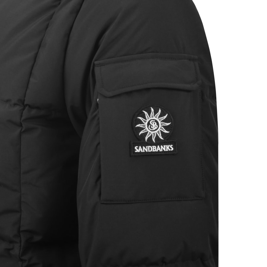 Image number 4 for Sandbanks Baffle Puffer Jacket Black