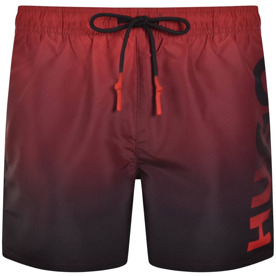 Image number 1 for HUGO Ray Swim Shorts Red