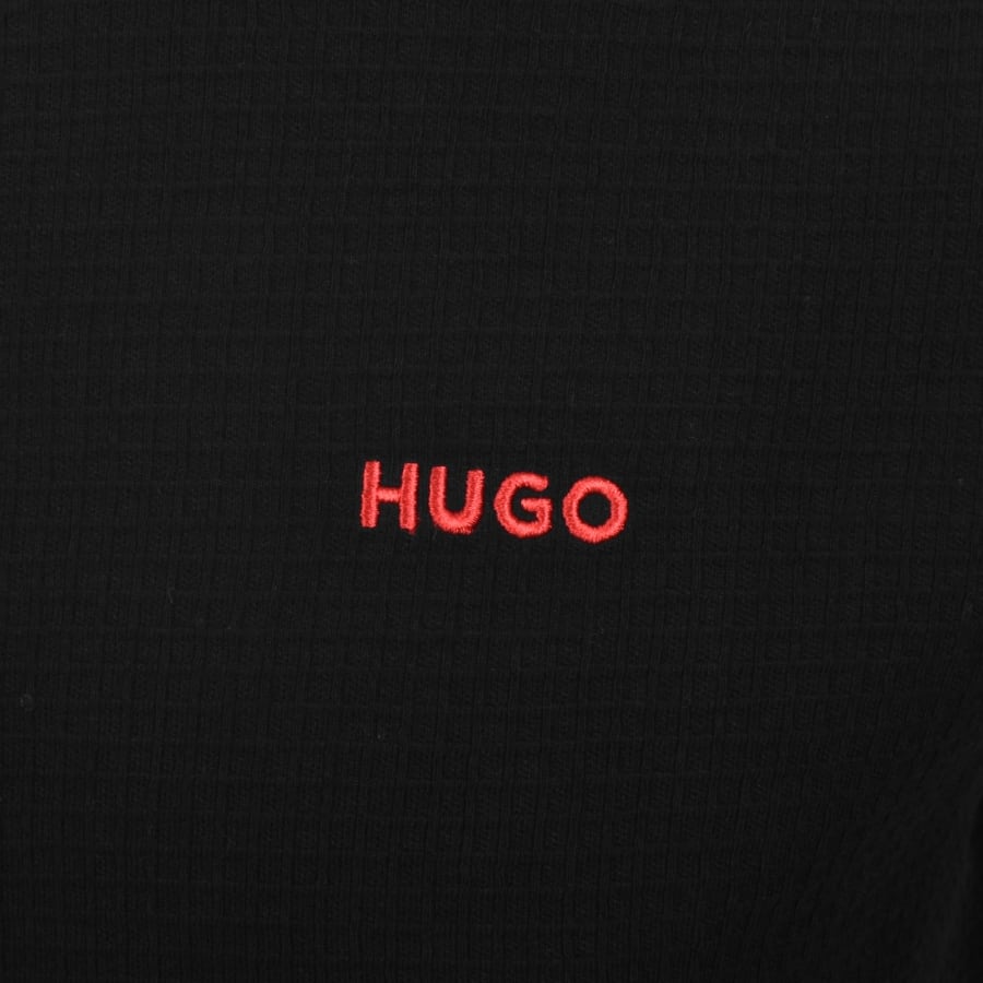 Image number 3 for HUGO Austin Long Sleeved T Shirt Black