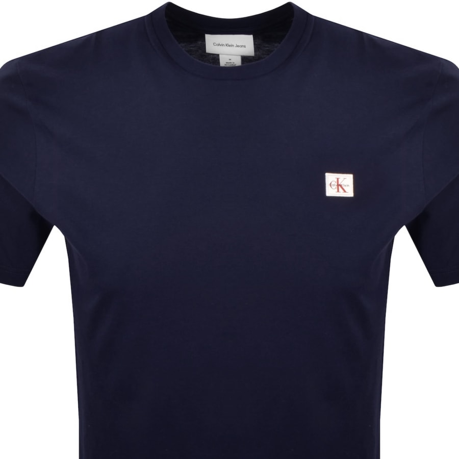 Image number 2 for Calvin Klein Jeans Badge T Shirt Blue