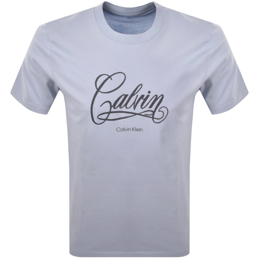Image number 1 for Calvin Klein Jeans Graphic T Shirt Blue