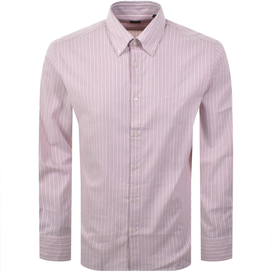 Image number 1 for BOSS Ricoplus Long Sleeved Shirt Pink