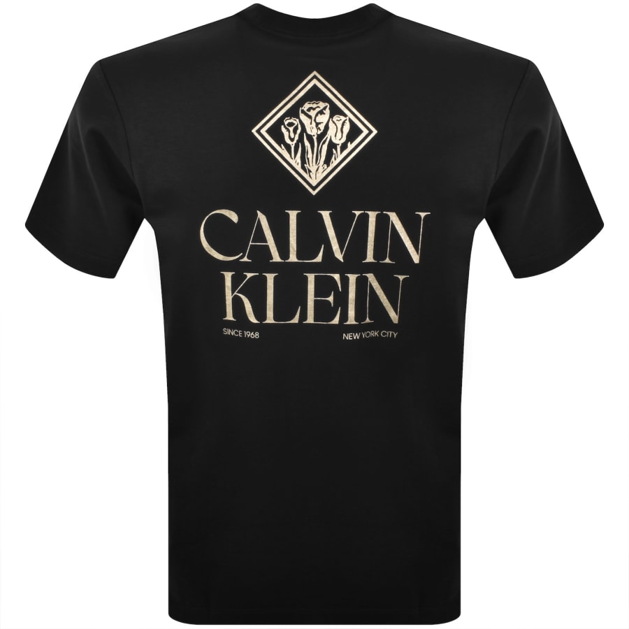 Image number 5 for Calvin Klein Jeans Graphic T Shirt Black