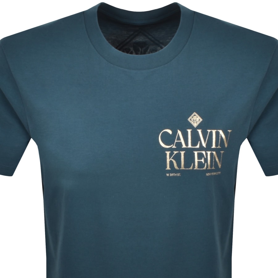 Image number 3 for Calvin Klein Jeans Graphic T Shirt Blue