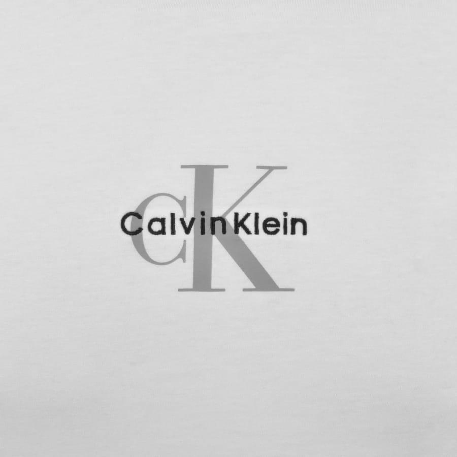 Image number 3 for Calvin Klein Jeans Monologo T Shirt White