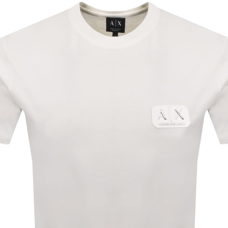 Image number 2 for Armani Exchange Logo T Shirt Off White