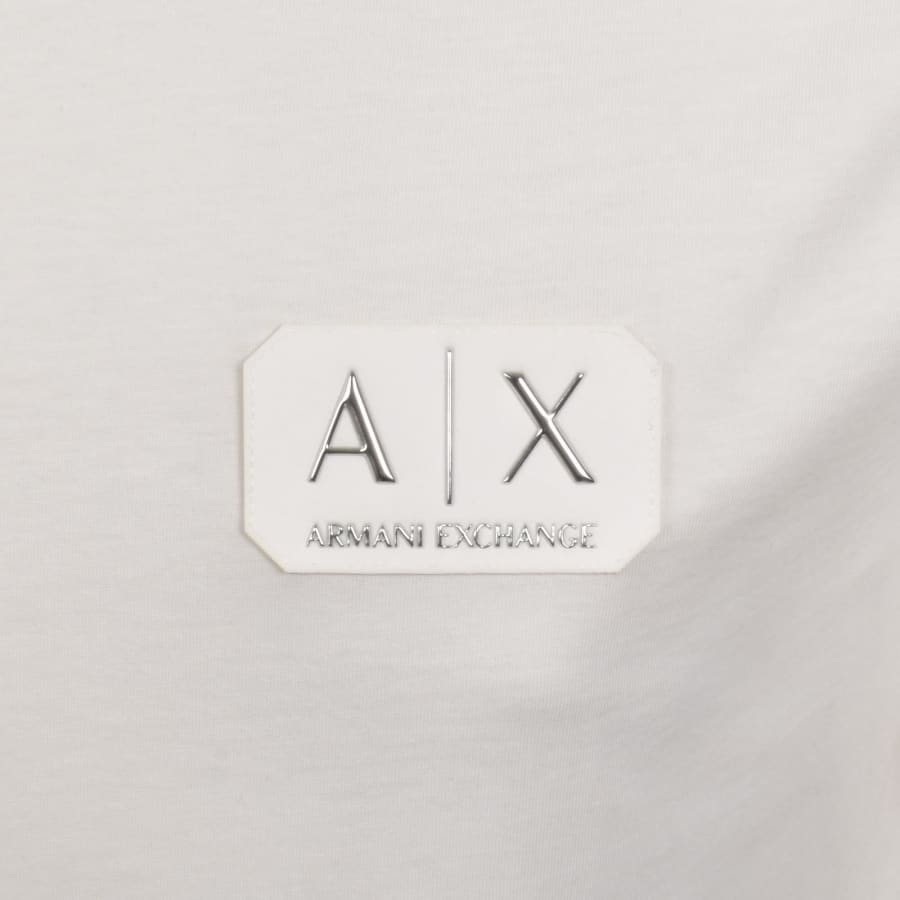 Image number 3 for Armani Exchange Logo T Shirt Off White