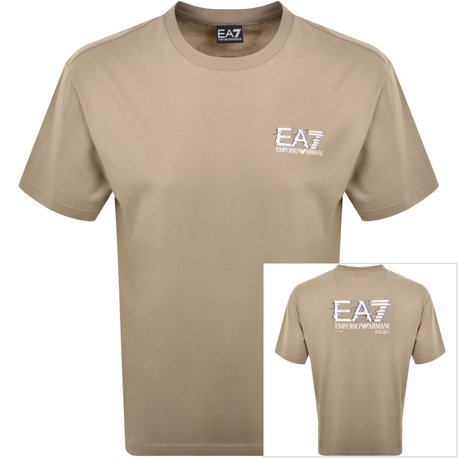 Image number 1 for EA7 Emporio Armani Training T Shirt Beige