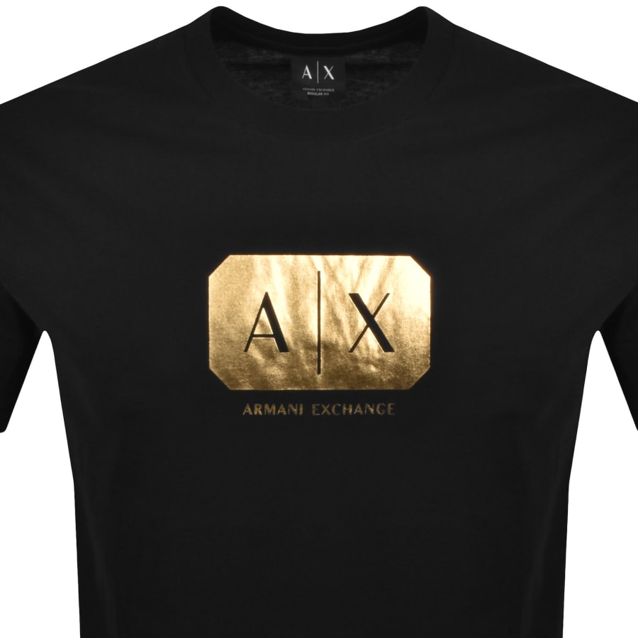 Image number 2 for Armani Exchange Logo T Shirt Black