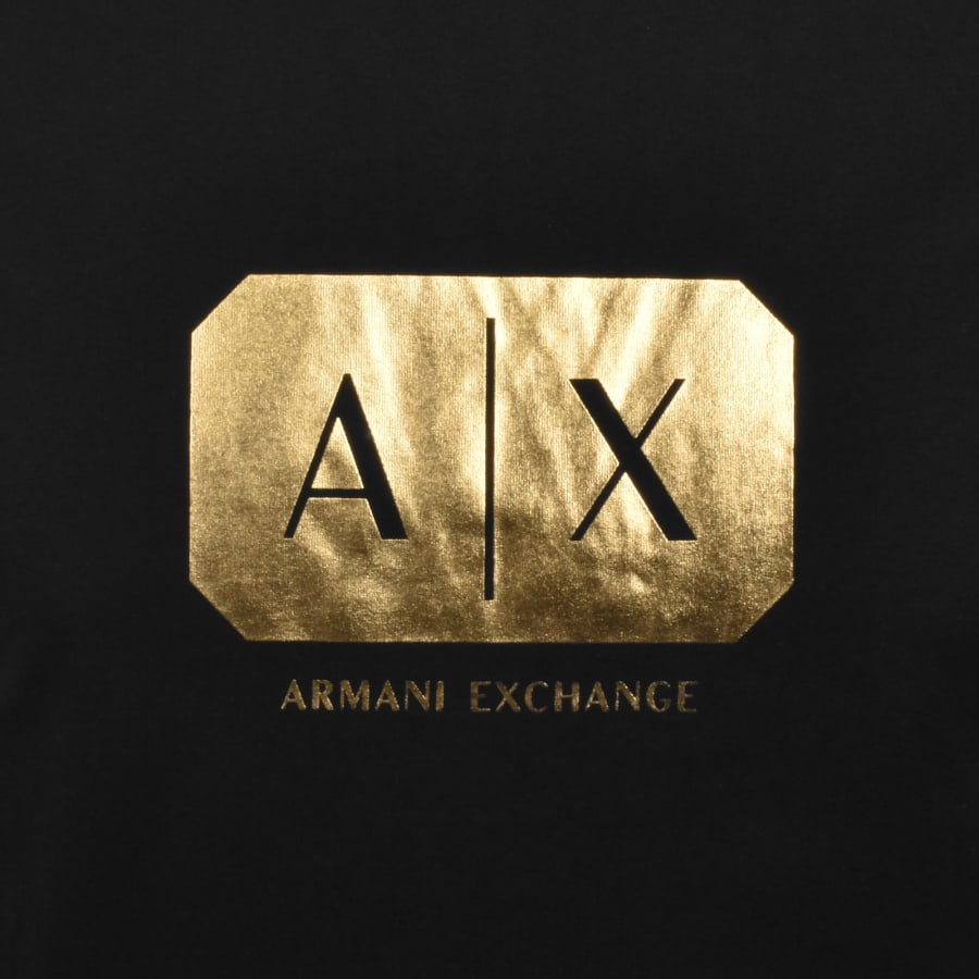 Image number 3 for Armani Exchange Logo T Shirt Black