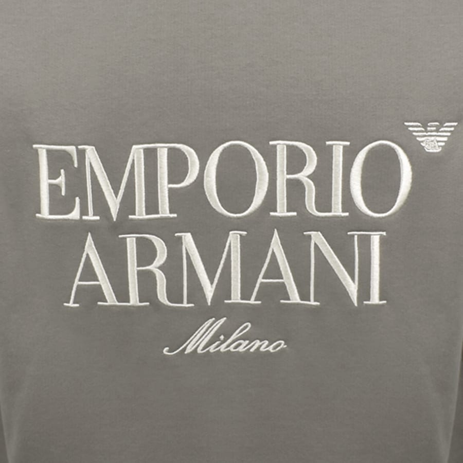 Image number 3 for Emporio Armani Logo Sweatshirt Grey