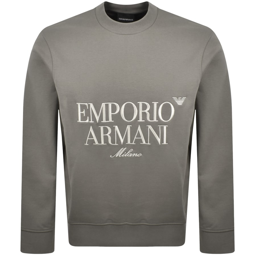 Image number 1 for Emporio Armani Logo Sweatshirt Grey