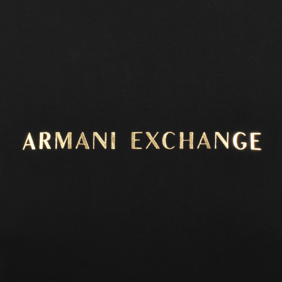 Image number 3 for Armani Exchange Logo T Shirt Black