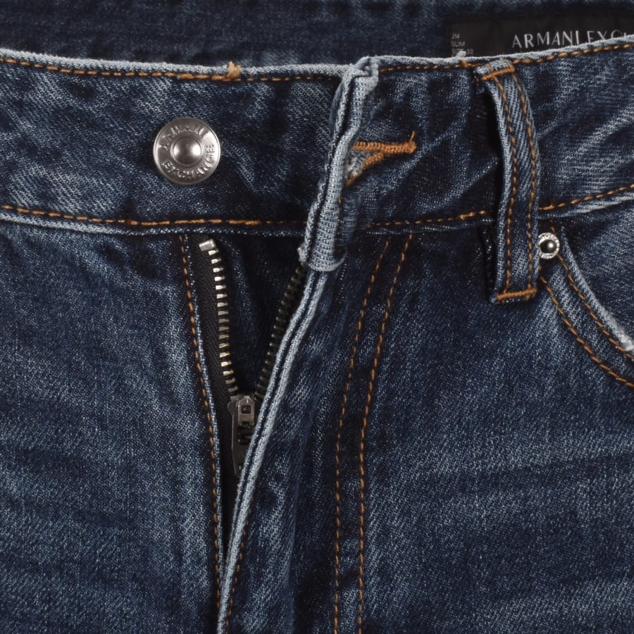 Image number 5 for Armani Exchange J14 Slim Fit Jeans Blue