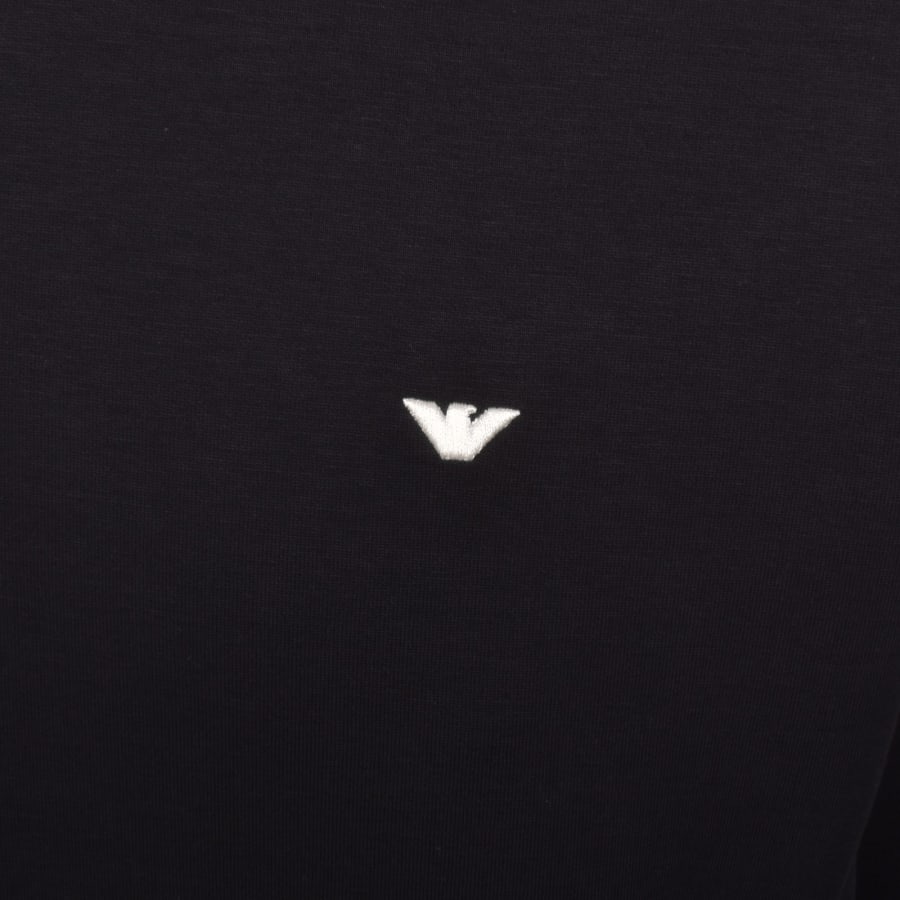 Image number 3 for Emporio Armani Logo Hoodie Navy