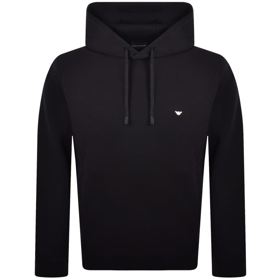 Image number 1 for Emporio Armani Logo Hoodie Navy