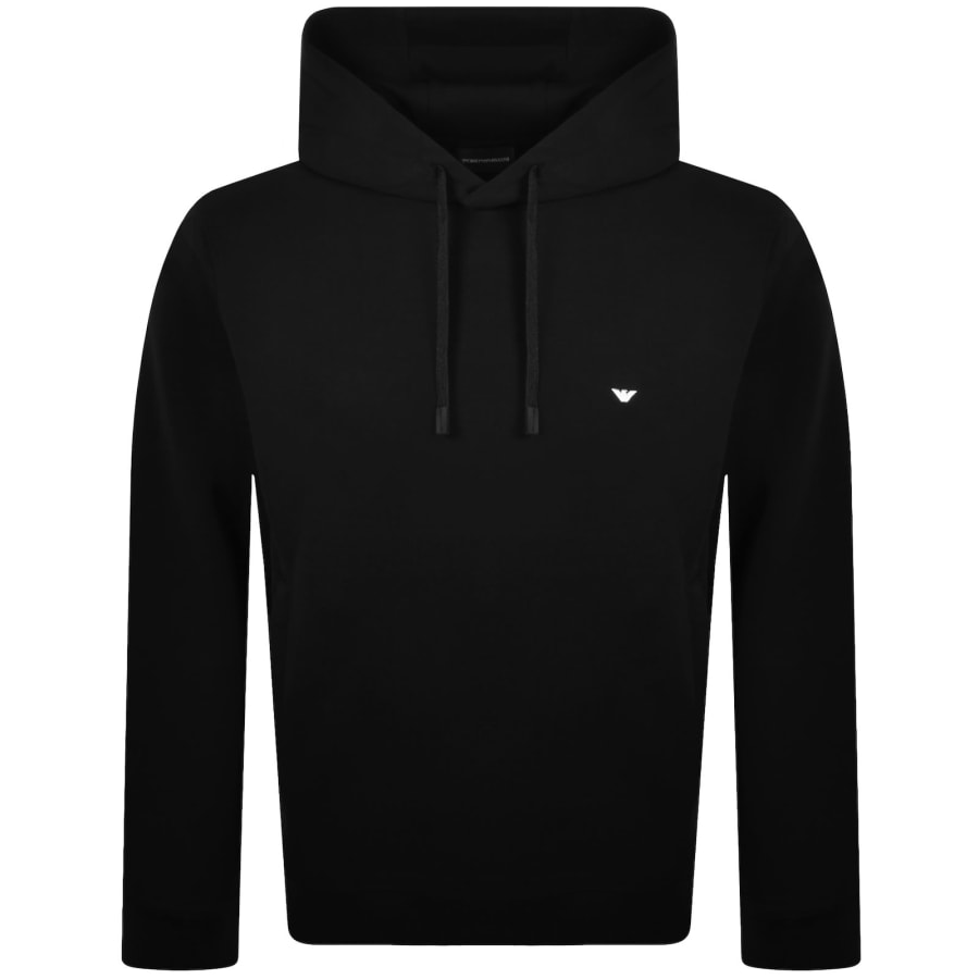 Image number 1 for Emporio Armani Logo Hoodie Black