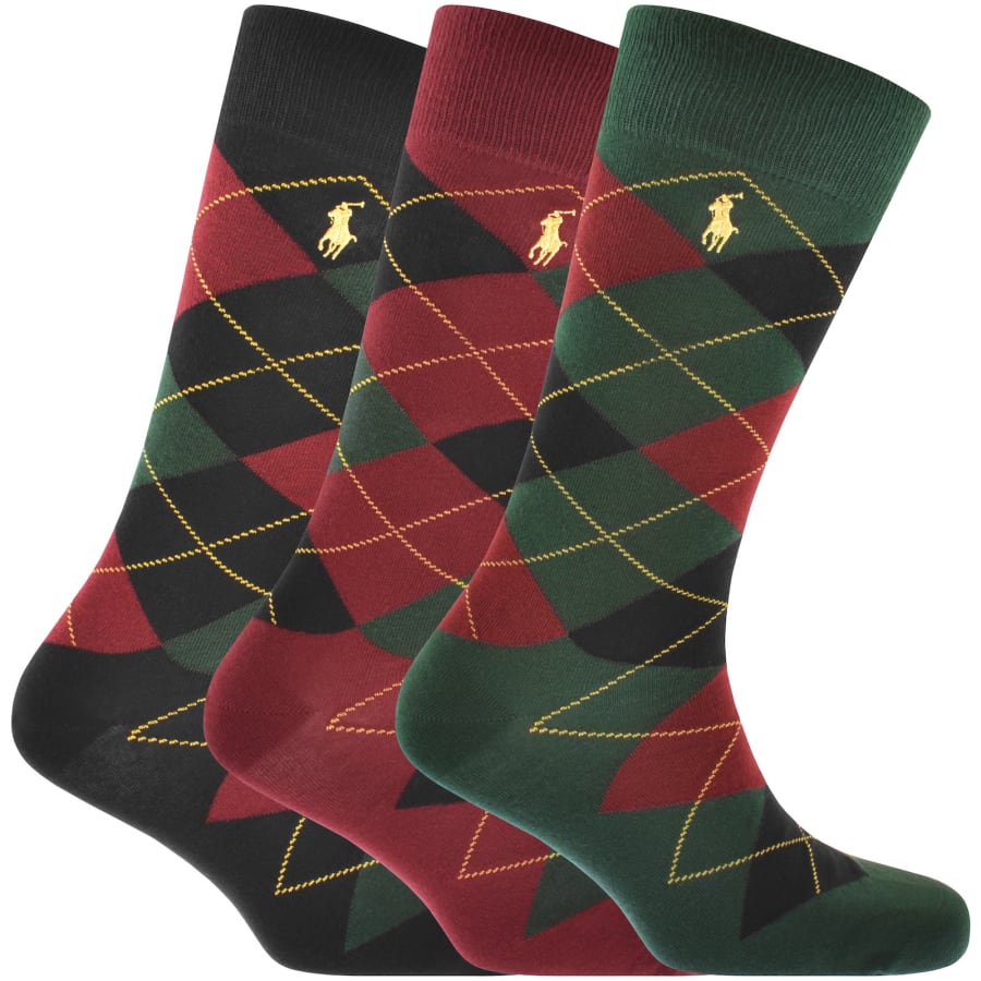 Image number 1 for Ralph Lauren 3 Pack Socks