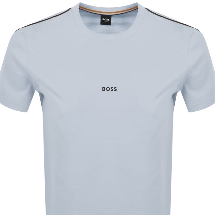 Image number 3 for BOSS Unique T Shirt Light Pastel Blue