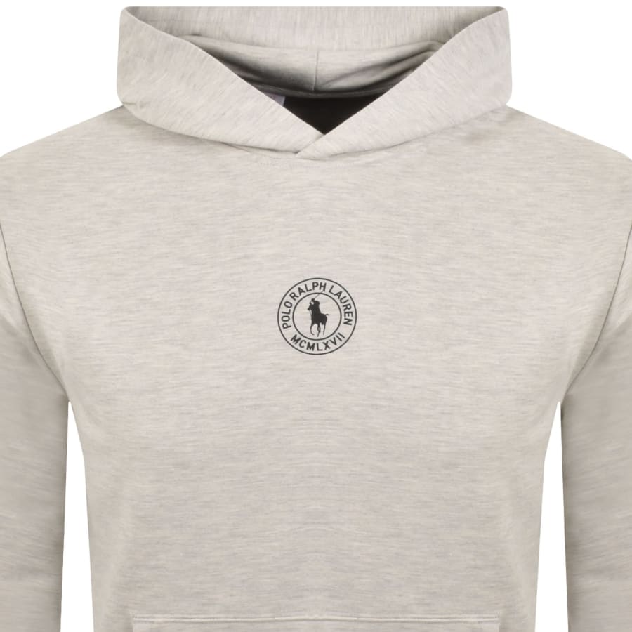 Image number 2 for Ralph Lauren Logo Hoodie Grey