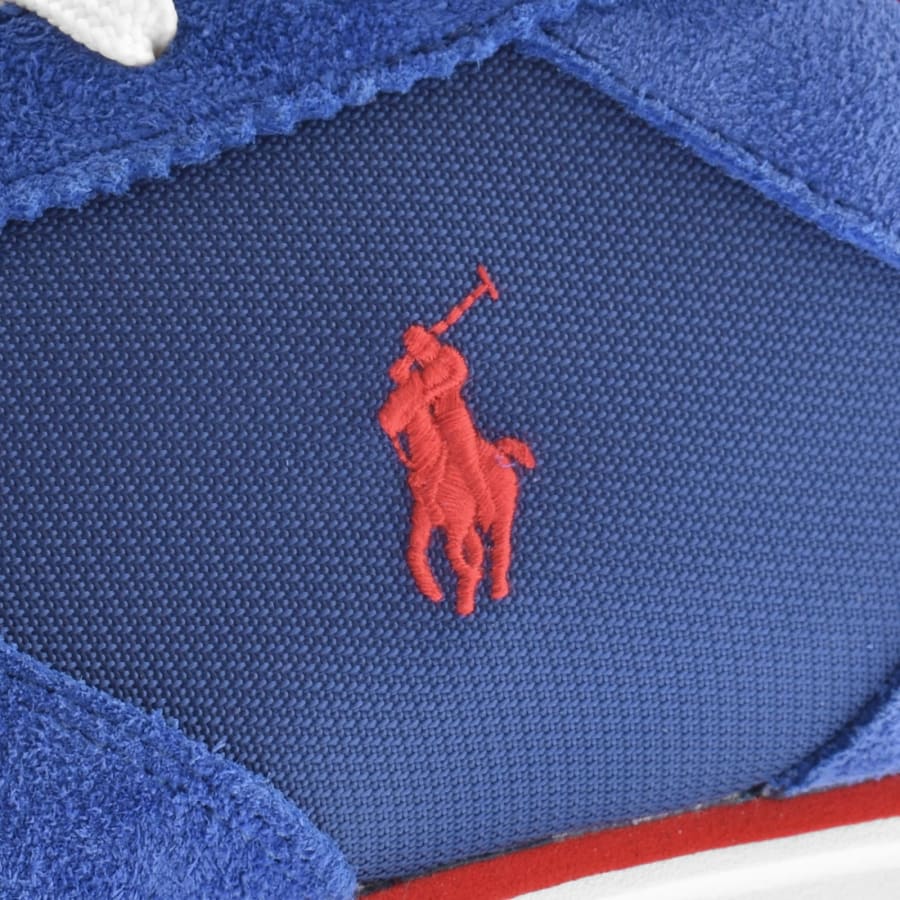 Image number 4 for Ralph Lauren Varick Trainers Blue