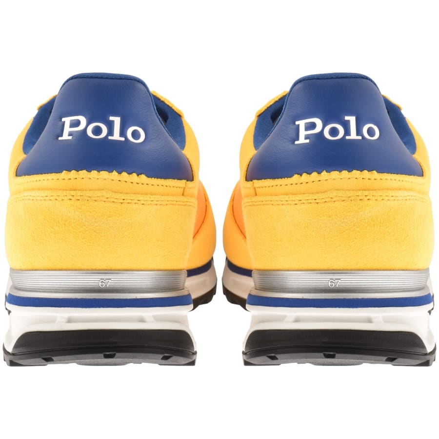 Image number 2 for Ralph Lauren Varick Trainers Yellow
