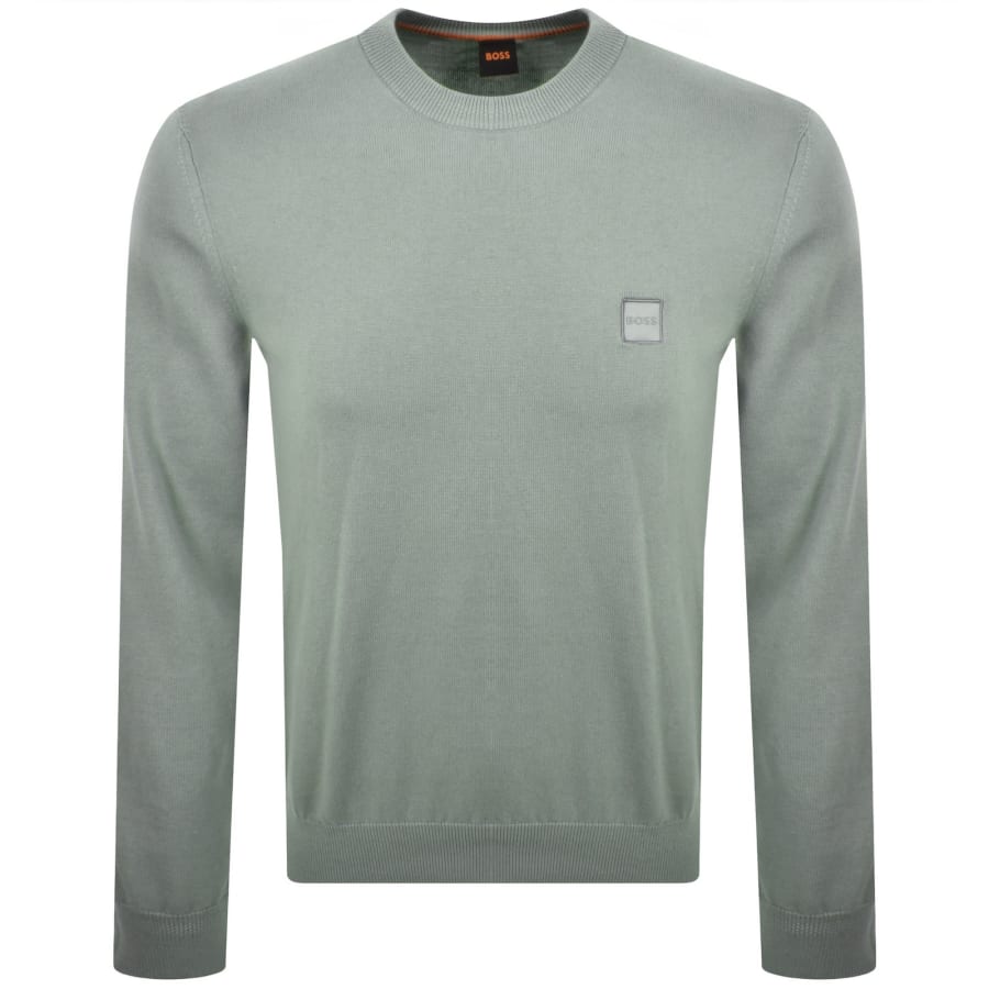 Image number 1 for BOSS Kanovano Knit Jumper Green