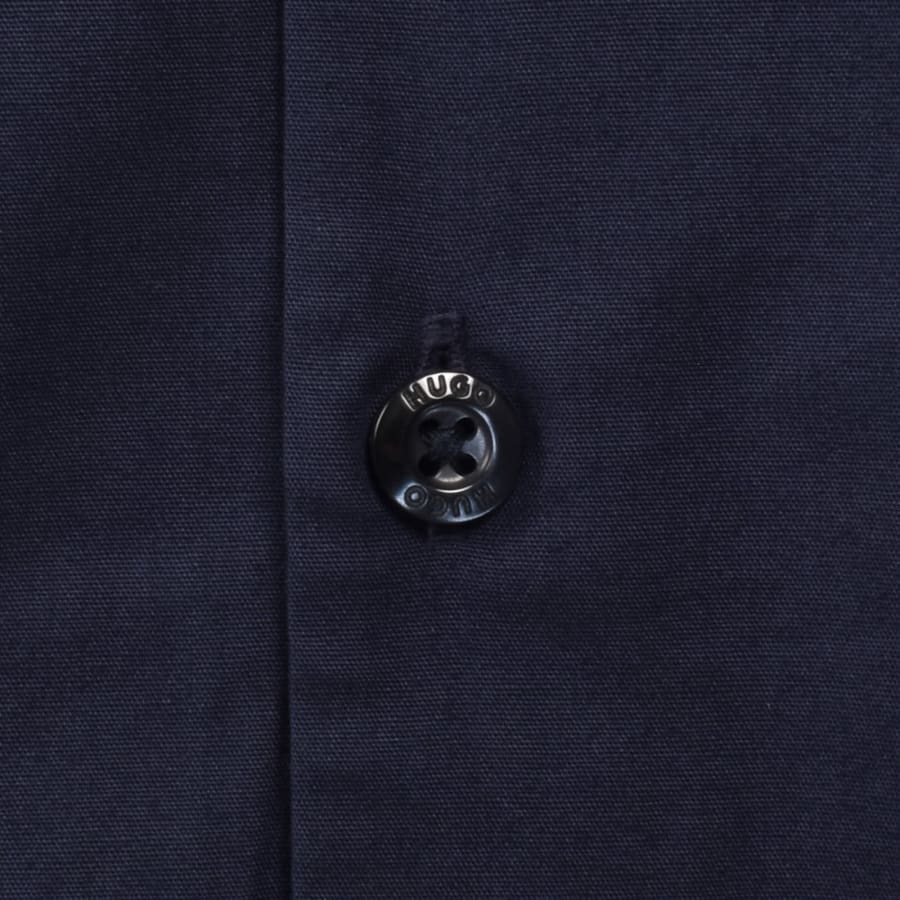 Image number 4 for HUGO Long Sleeved Ermo Shirt Navy