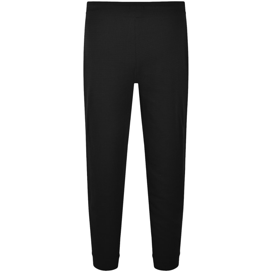 Image number 3 for HUGO Austin Waffle Joggers Black