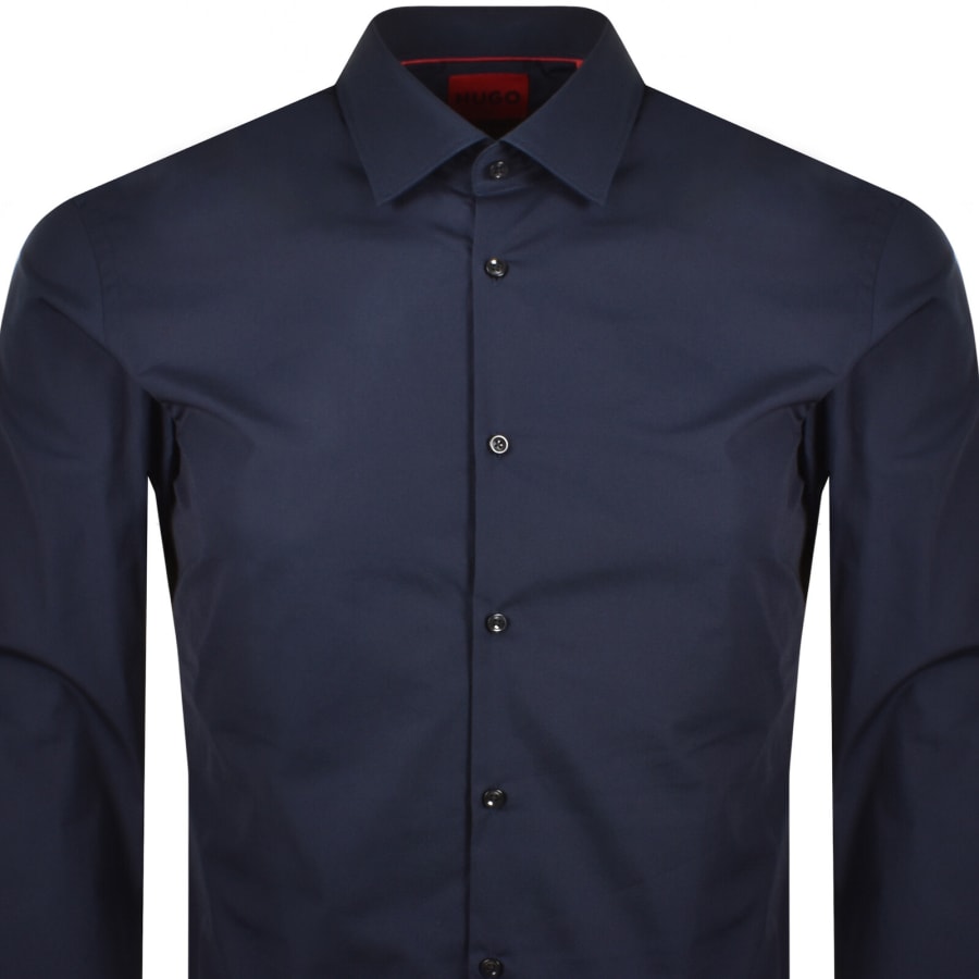 Image number 2 for HUGO Slim Fit Kenno Shirt Navy