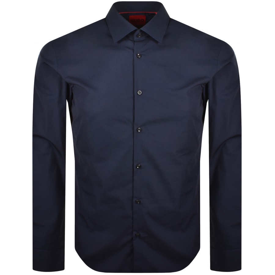 Image number 1 for HUGO Slim Fit Kenno Shirt Navy