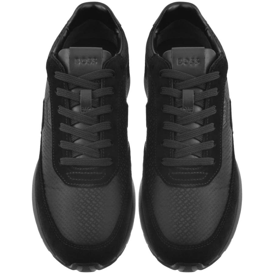 Image number 3 for BOSS Vinston Runner Trainers Black